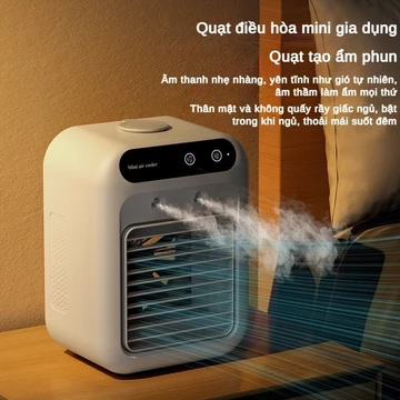 Quạt điều hòa mini gia đình quạt làm mát xịt làm ẩm văn phòng gia đình quạt nhỏ để bàn quạt điện hai dụng cụ ký túc xá