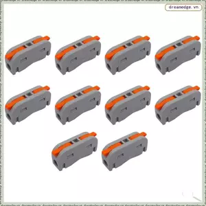10 Cái Đầu nối dây dẫn nhanh Mini Đầu nối cáp nhỏ gọn Đầu nối đa năng Khối đầu cuối chiếu sáng