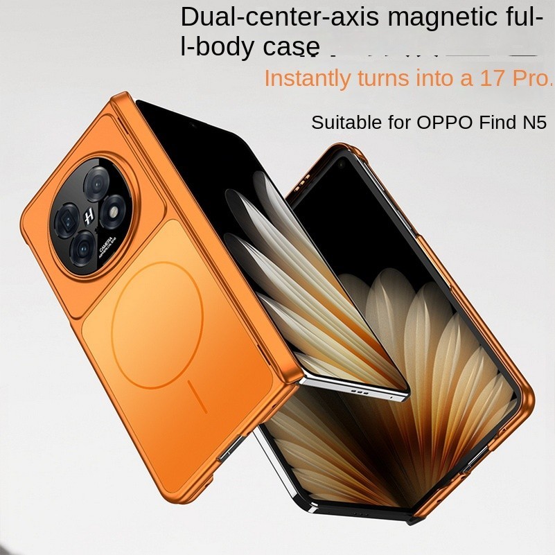 Ốp điện thoại mờ bản lề từ tính mờ cho OPPO Find N6 Find N5 Find N3 Vỏ chống sốc bằng nhựa mỏng có sạc không dây