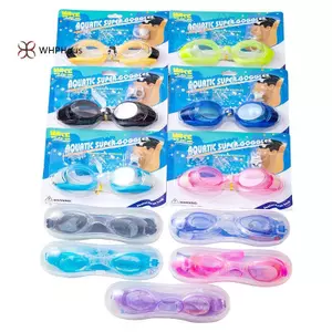 Kính bơi trong suốt cho người lớn và trẻ em, chống thấm nước, có kẹp mũi và nút tai, độ kín hơi điều chỉnh được