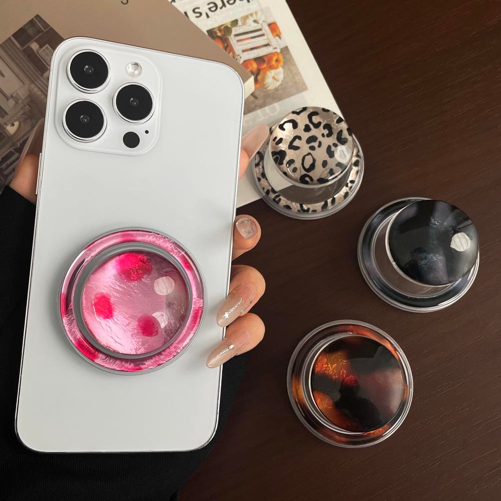 Popsocket Họa tiết hình tròn đầy màu sắc Giá đỡ điện thoại có thể gập lại cho điện thoại nam châm