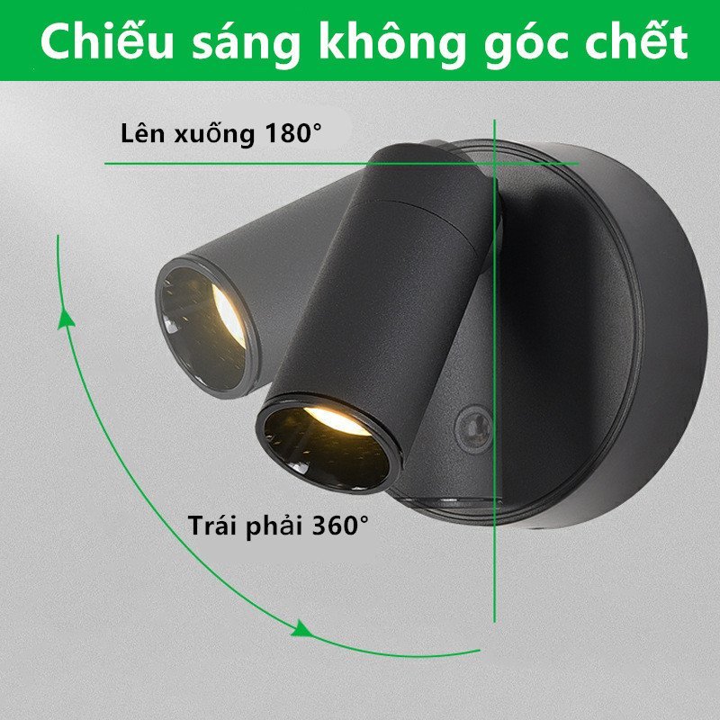 đèn đọc sách đèn tường LED, Sạc Type-C, cảm ứng hồng ngoại 3 màu sáng xoay đa góc lắp nam châm
