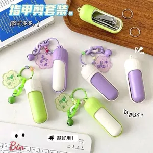 Bộ Bấm mónġ Tay 6 Món Tiện Lợi Chất Liệu Thép Không Gỉ Có Móc Khóa Dễ Mang Theo Khi Đi Làm Du Lịch. C87 SHOP