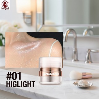 Phấn nền Highlight 4g Kiểm soát dầu nhẹ Phát sáng tự nhiên lâu trôi cho mọi loại da