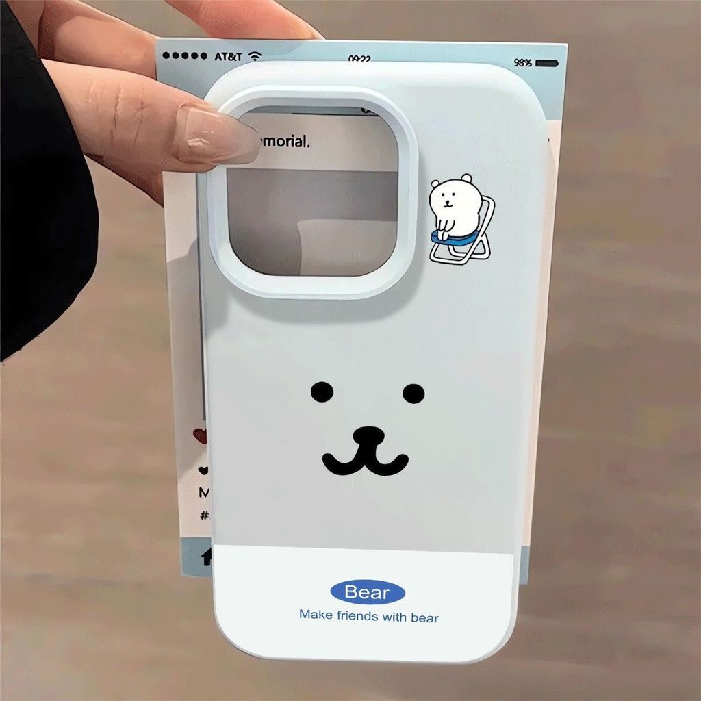 Hình ảnh ghế gấu nhại thích hợp với vỏ điện thoại 15promax iPhone16 vỏ gạo nếp 13