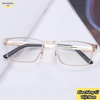 Kính mắt vuông HAVENLYCO chống ánh sáng xanh, siêu nhẹ bằng kim loại - Perfect for Reading and Office Use