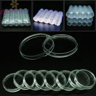 Durable Transparent Plastic Coin Collecting Box Case Capsule Holds 1025pcs Coins