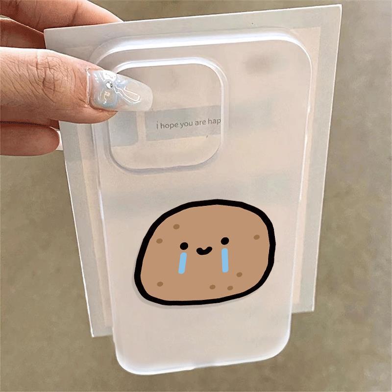 Khóc khoai tây cho iPhone17pro trường hợp iPhone 16/15 Skin Sense Scrub Case