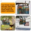 Di Động Cắm Trại Món Ăn Sấy Túi Lưới Bộ Đồ Ăn Drainer Tổ Chức Cho RV Người Cắm Trại Du Lịch Xe Kéo