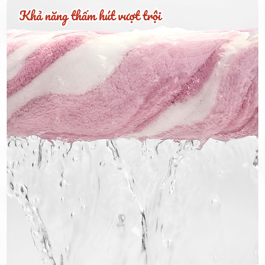 Khăn Tắm Nhung San Hô Cao Cấp – Siêu Thấm Hút, Mềm Mại, Không Xơ Rụng, Lau Người Nhanh Khô Dino
