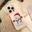 Red Scarf Snowman cho trường hợp iPhone 17pro iPhone 16/15/14pro Jelly Case