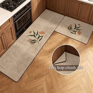 Thảm nhà bếp Nhật Bản Diatomite Thấm hút chống trượt Tấm lót silicon nhanh khô có thể giặt được