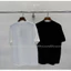 Áo thun ngắn tay nam nữ chất lượng cao, thiết kế flocking khâu logo lớn, style thời trang