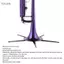 toyuvn Kim loại có thể gập lại 5 chân có thể tháo rời Giá đỡ kèn Trumpet Nhạc cụ chống trượt cho nhạc sĩ