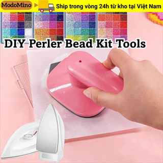 MODOMINO Mini Iron, DIY Ironing Collage Beans Tool, Hạt Nhựa Di Động 2.6 Mm Cầu Chì Hạt Cầu Chì Chọn Khay Bộ Đồ Chơi Trẻ Em