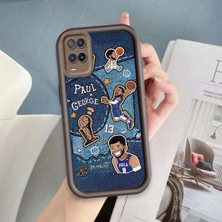Ốp Lưng Cho OPPO A54 4G Hoạt Hình Silicon Mềm Đáng Yêu Vỏ Điện Thoại TPU Bóng Rổ Cà Ri Mắt Thiên Thần Ốp Lưng Chống Sốc