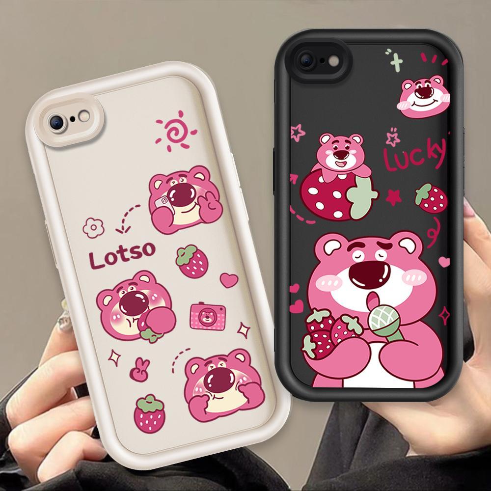 Ốp Lưng Cho iPhone 6 6s 7 8 se2020 Plus Hoạt Hình Silicon Phụ Kiện Vỏ Điện Thoại Mềm TPU Câu Chuyện Đồ Chơi Lotso Mắt Thiên Thần Ốp Lưng Chống Sốc