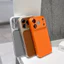 Ngay lập tức, Da trơn cửa sổ lớn, Tương thích với iPhone 17, 16, 15, 14, 13 Pro Max Vỏ điện thoại họa tiết da (Model 16 PM / 15 / 14), Họa tiết da máy ảnh lỗ lớn Ph
