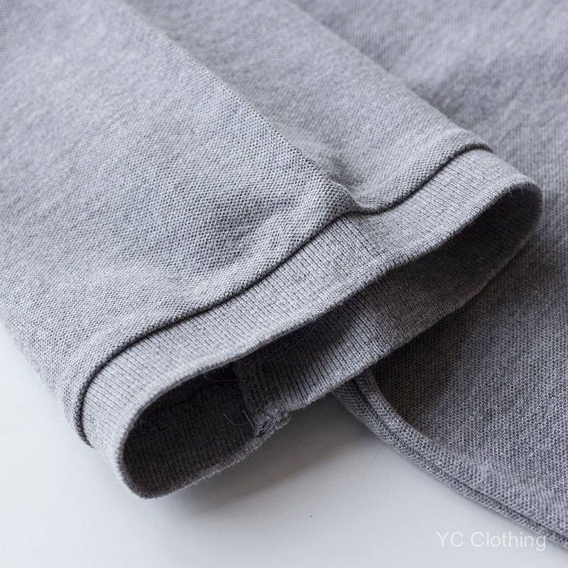 Áo sơ mi polo cổ màu trơn dành cho nam, thiết kế rộng rãi, quần áo nam hợp thời trang, áo thun cotton ngắn tay cổ màu trơn mùa hè CGYG