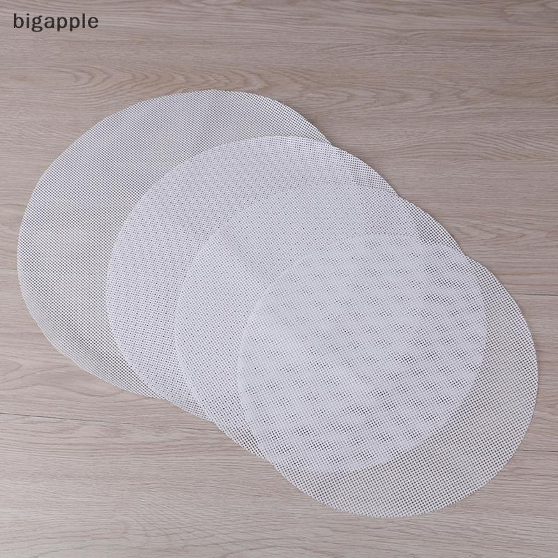 Bigapple Tròn Chống Dính Silicon Lưới Vải Nướng Bánh Lót Hấp Miếng Lót Bánh Bao Buns Thảm RDG