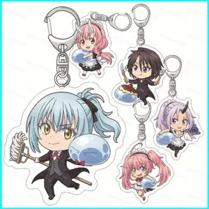 HT2 Lần Đó Tôi Được Tái Sinh Làm Slime Móc Khóa Anime Móc Khóa Túi Acrylic Mặt Dây Chuyền Tempest Rimuru Móc Chìa Khóa Quà Tặng