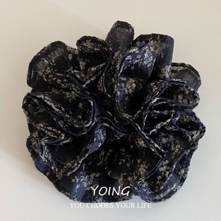 Yoing / Retro Tính Khí Hoa Bốn Lớp Scrunchy Buộc Tóc Nữ Cao Cấp Thời Trang Đầu Bóng Dây Buộc Đầu Đuôi Ngựa Mũ Đội Đầu