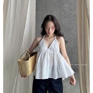 Áo Yếm Cổ V Chất Xô Hoa MyaHouse