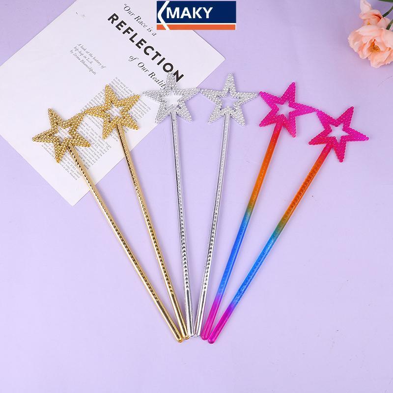 MAKY 1 Cây Đũa Phép Cổ Tích Ngôi Sao Thiên Thần Phép Thuật Cây Đũa Phép Ngôi Sao Năm Cánh Công Chúa Magic Fairy Cane VN