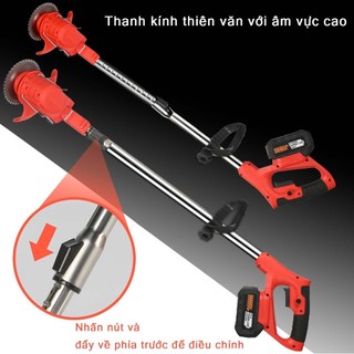 (CÓ BÁNH XE + GẤP GỌN) Máy cắt cỏ pin khủng 18000mah,động cơ mạnh 2200w bảo hành 12 tháng Tiện dụng cho dọn cỏ vườn