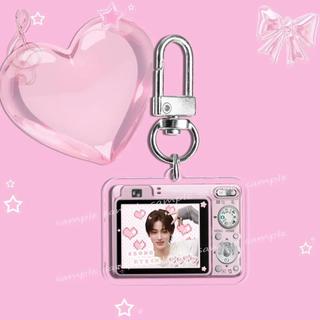 Móc khóa K‑pop Cortis Keonho, hình máy ảnh dễ thương phong cách kawaii, chất liệu acrylic, SEONGHYEON JUHOON JAM