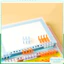 Bộ 4 Bìa nhựa tab phân trang sổ còng A5 / B5 / A4 màu trong suốt, xanh dương Bìa nhựa làm Binder