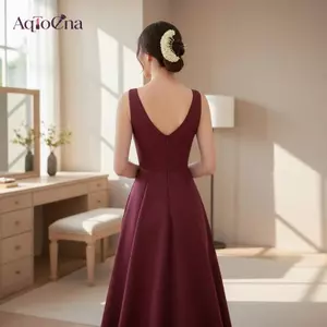 AqToCna Tím Hoa Vàng Chân Tóc Bộ Mục Vụ Vải Hoa Tóc Sti Cho Nữ Ngọt Ngào Cưới Phù Dâu Phụ Kiện AqToCna
