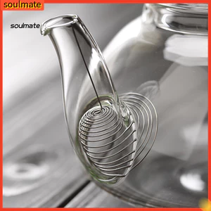 Ấm trà inox lọc trà 2/4 bộ, vòi lọc trái cây, móc cong di động, xoắn ốc, infuser cà phê cho bếp