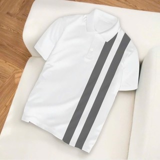 ÁO POLO 2 SỌC VẢI THUN CÁ SẤU POLY THÁI 4 CHIỀU
