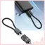 60W Fast Charging Double Type C Cable with Keychain for Phones Tablets Laptops