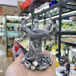 Rồng Vuốt Pha Lê Bóng Đế Thủ Công Nhà Thủ Công Con Lắc Đá Thô Ngọc Bóng Đồ Trang Trí R7FQ