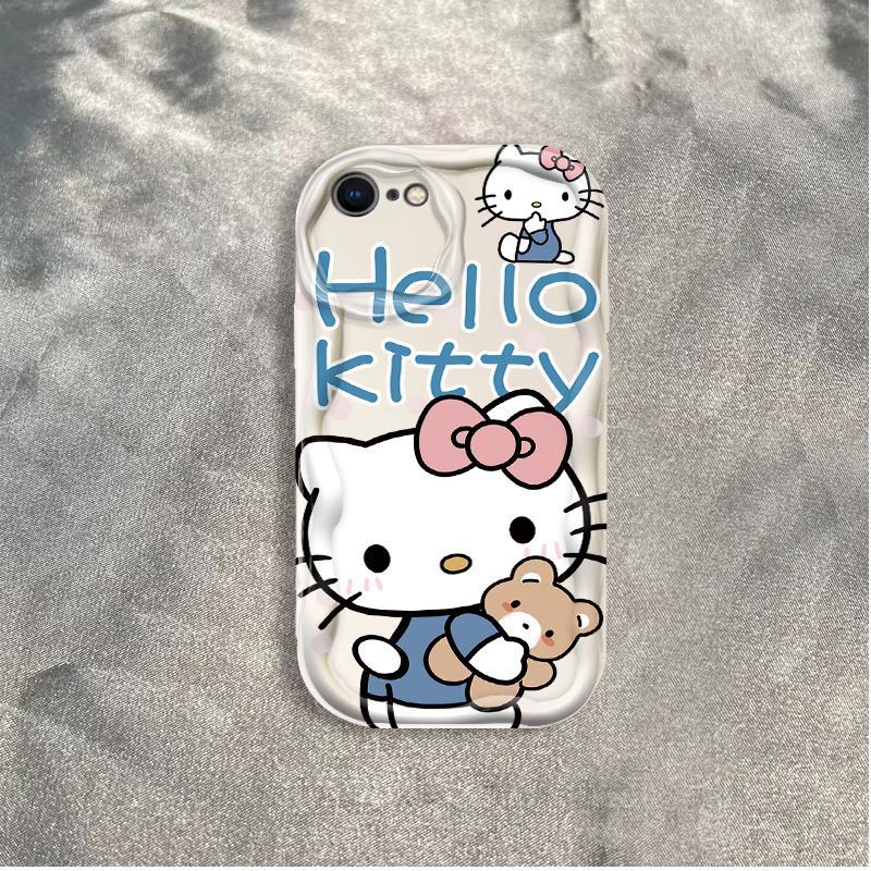 Thích hợp cho iPhone 6 6S 6 Plus 6S Plus 7 8 Plus SE 2020 3D TPU mềm Kitty Rilakkuma Vỏ điện thoại chống sốc
