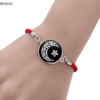 Misa 2 Cái / bộ Dạ Quang Cặp Đôi Mặt Trời Mặt Trăng Vòng Tay Dành Cho Nữ Có Thể Điều Chỉnh Dây Dệt Quyến Rũ Tình Bạn Bạn Gái Dự Tiệc Trang Sức Quà Tặng Đẹp