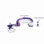 Nhẫn hình chữ U DONOVANQQ Dangle Star, ASTM F136 Titan Chủ đề bên trong Titan vách ngăn Barbell, Bóng không gây dị ứng Niken Trang sức xuyên không phai màu Bãi biển mùa hè
