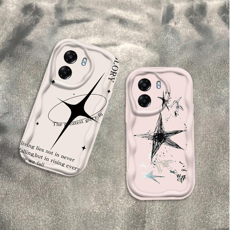 Thích Hợp Cho OPPO A5X A6 Pro A6X 4G 5G 3D Thẩm Mỹ TPU Mềm Thẩm Mỹ Ngôi Sao Vỏ Điện Thoại Chống Sốc