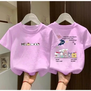 Áo Thun Bé Trai - Bé Gái HỌA TIẾT NHÂN VẬT HOẠT HÌNH QC55 K.Kid Áo Phông Chất Cotton Mát size 8-20kg M66