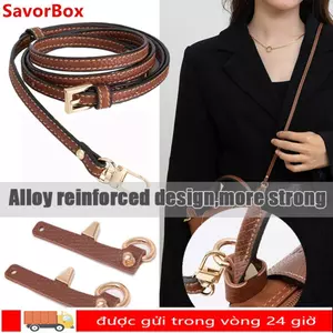 SAVORBOX Dây Da Thật Chính Hãng, Thắt Lưng Túi Xách Chuyển Đổi, Gia Cố Hợp Kim Thay Thế Khóa Treo Không Đục Lỗ Cho Longchamp