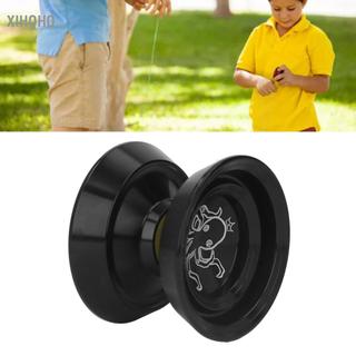 xihoho Yoyo Đồ chơi không phản hồi Hợp kim hình tròn chuyên nghiệp nâng cao dành cho đào tạo (Đen