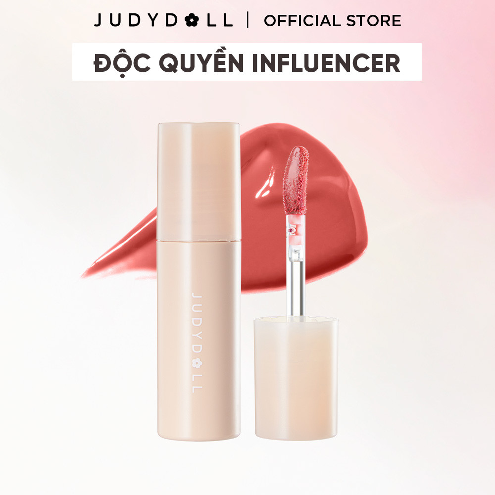 Son Tint Bóng + Son Bùn JUDYDOLL Căng bóng Son kem Mịn lì Mờ Vân môi Lâu Trôi Không khô môi 2,8g