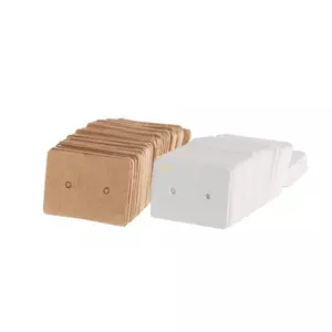 Flgo 100x Bộ Giá Nhãn Thẻ Bông Tai Hiển Thị Thẻ Giá Đỡ Trống Trang Sức Hiển Thị Thẻ