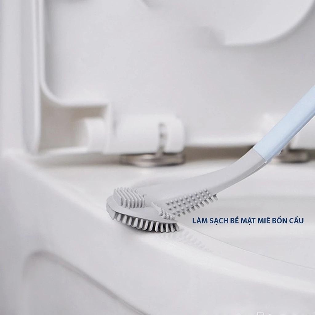 Chổi Cọ Nhà Vệ Sinh Hoàng Nam Living Cây Cọ Toilet Bồn Cầu Bằng Silicon Tiện Ích Vệ Sinh Nhà Cửa