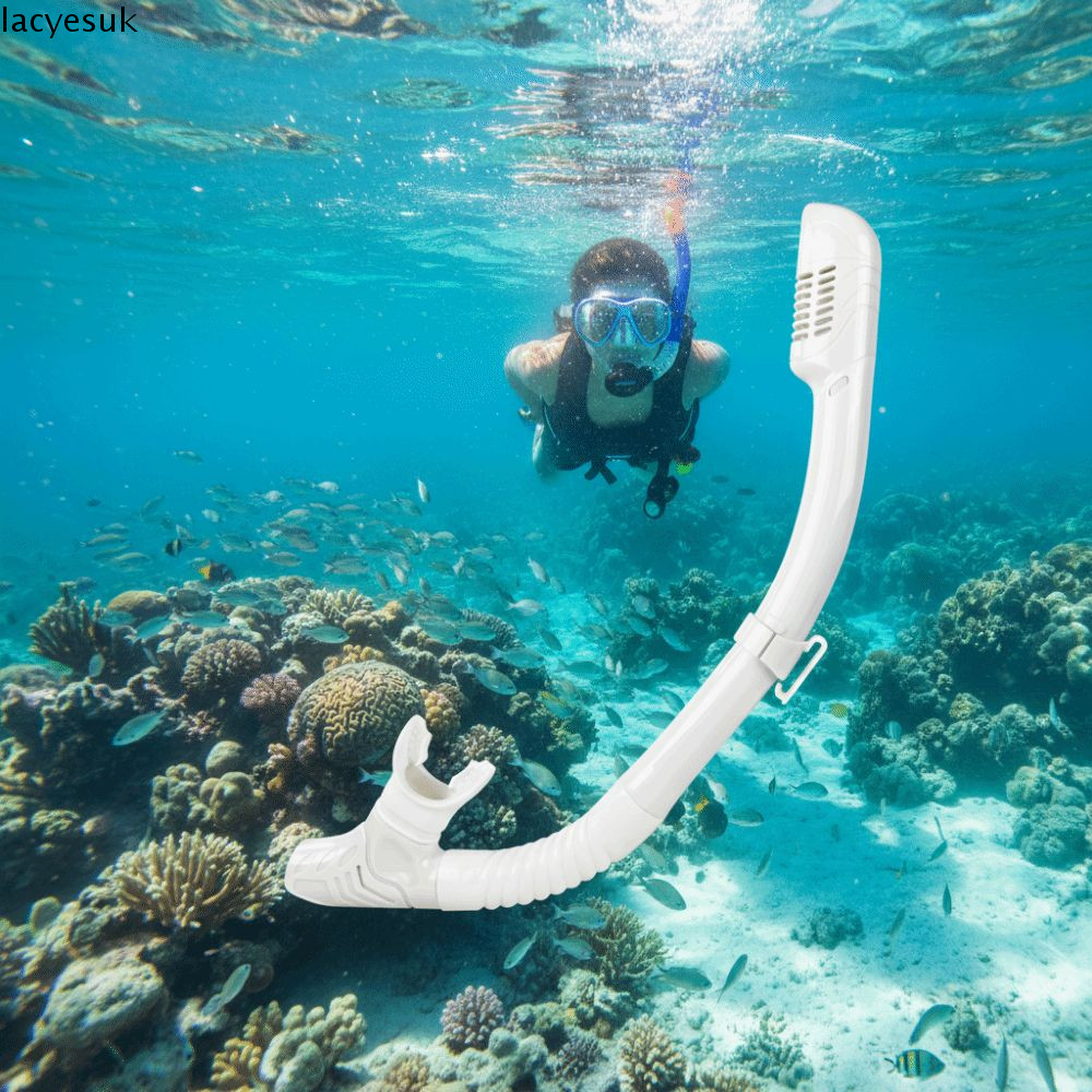 Ống Thở Lặn LACYESUK Bằng Silicon, Khô và Thoải Mái cho Freediving