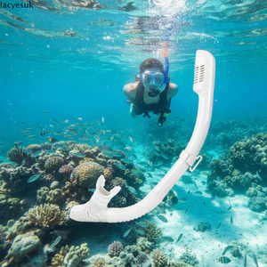 Ống Thở Lặn LACYESUK Bằng Silicon, Khô và Thoải Mái cho Freediving