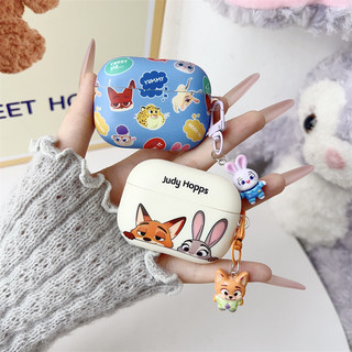 Zootopia cho Airpods4 Airpod 1 / 2 3 Pro Pro2 pro3 Bộ tai nghe Bluetooth không dây Vỏ bảo vệ tai nghe AirPods Pro i3 i4 pro3