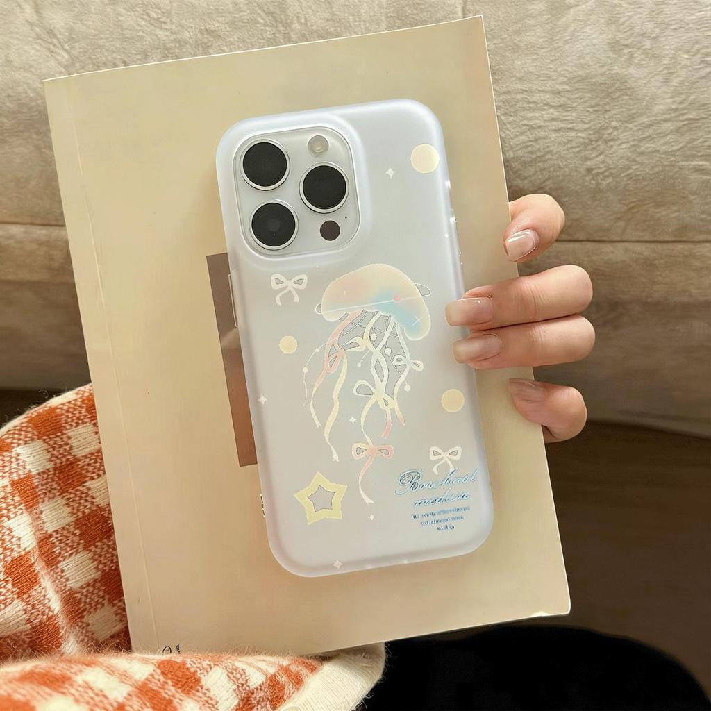 Mây cầu vồng Đối với trường hợp iPhone 14Pro Da đơn giản và tươi mới
